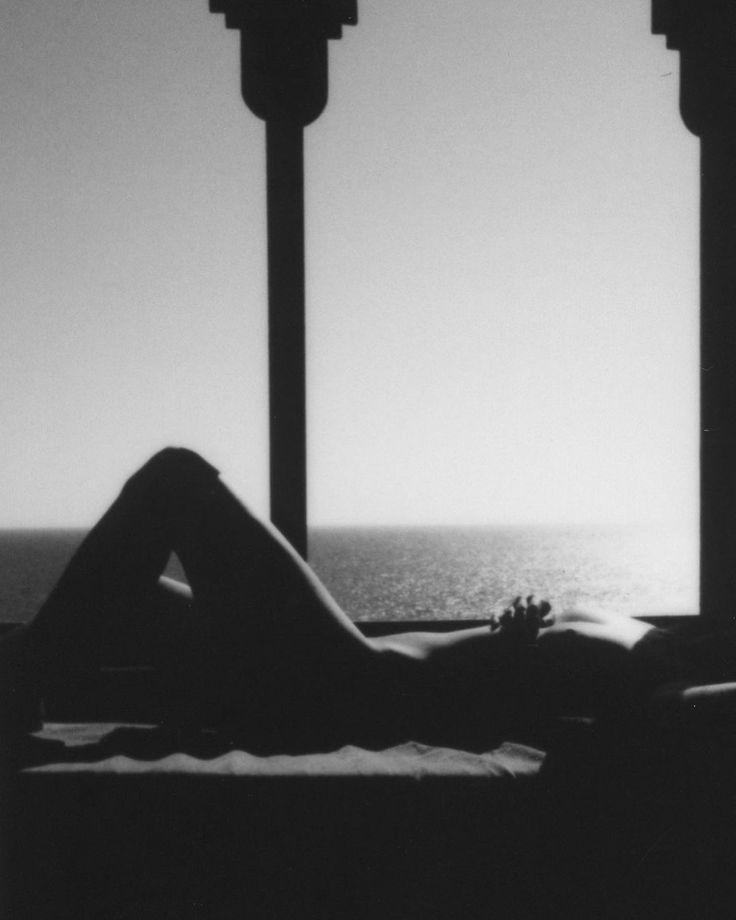 Silhouette by the sea